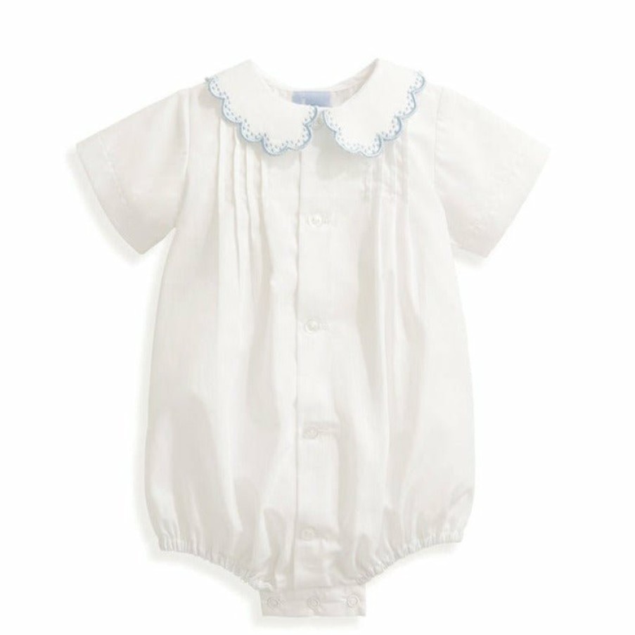 BOYS Misbordados | Butler Embroidered Bubble White W/Blue