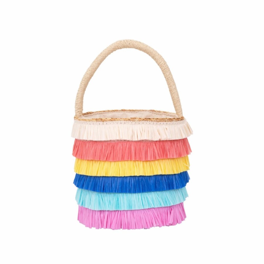 ACCESSORIES Meri Meri | Raffia Fringed Woven Straw Bag