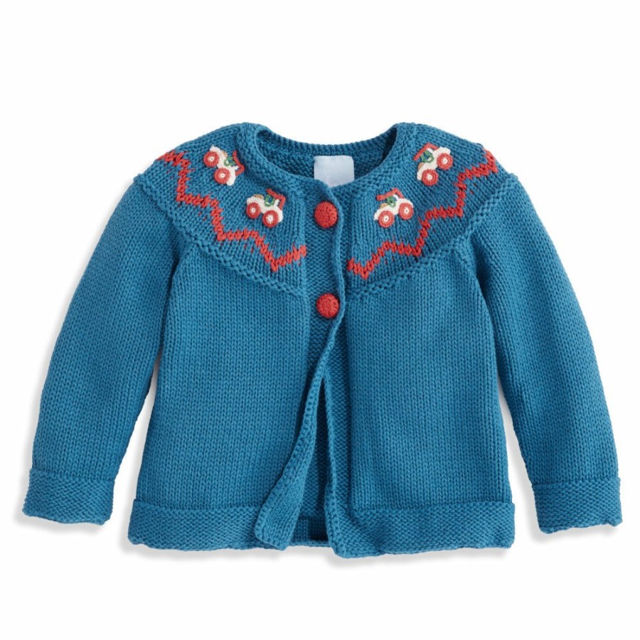 BABY GIRLS Ethnic Fashion | Applique Vintage Car Cardigan