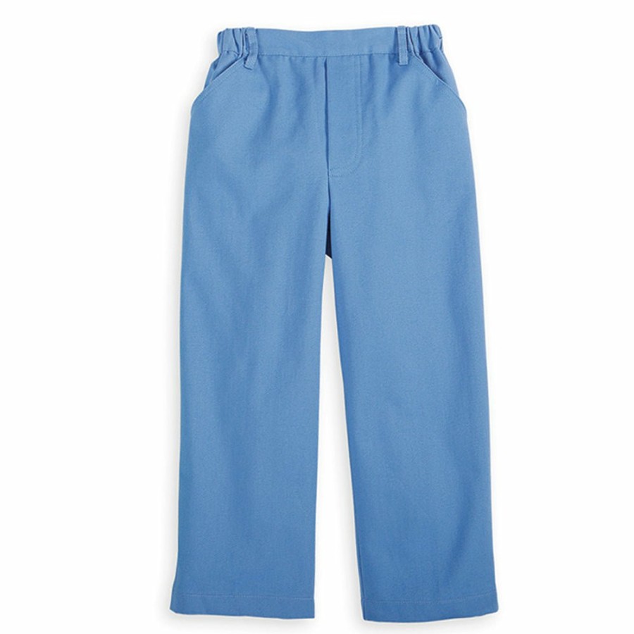 BOYS Icat | Twill Faux Zip Pant - Blue