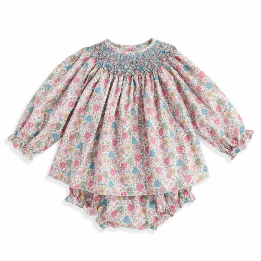 BABY GIRLS Misbordados | Smocked Brussels Bloomer Set