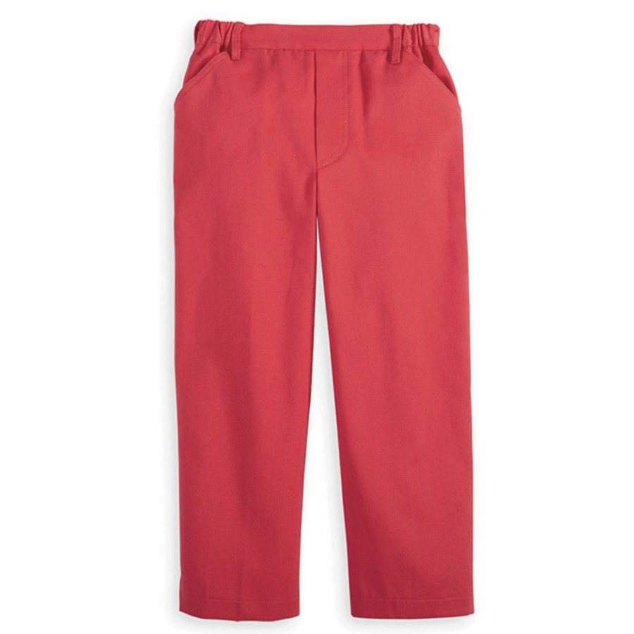 BOYS Icat | Twill Faux Boy'S Slim Pant -- Breakers Red