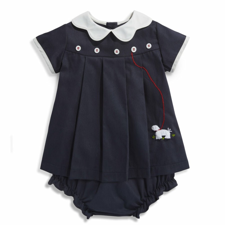 GIRLS Misbordados | Embroidered Sheepdog Dress