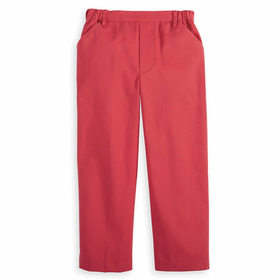 BABY BOYS Icat | Twill Faux Boy'S Slim Pant -- Breakers Red