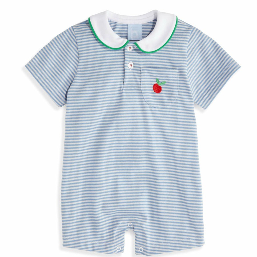 BOYS bella bliss | Striped Jersey Applique Romper