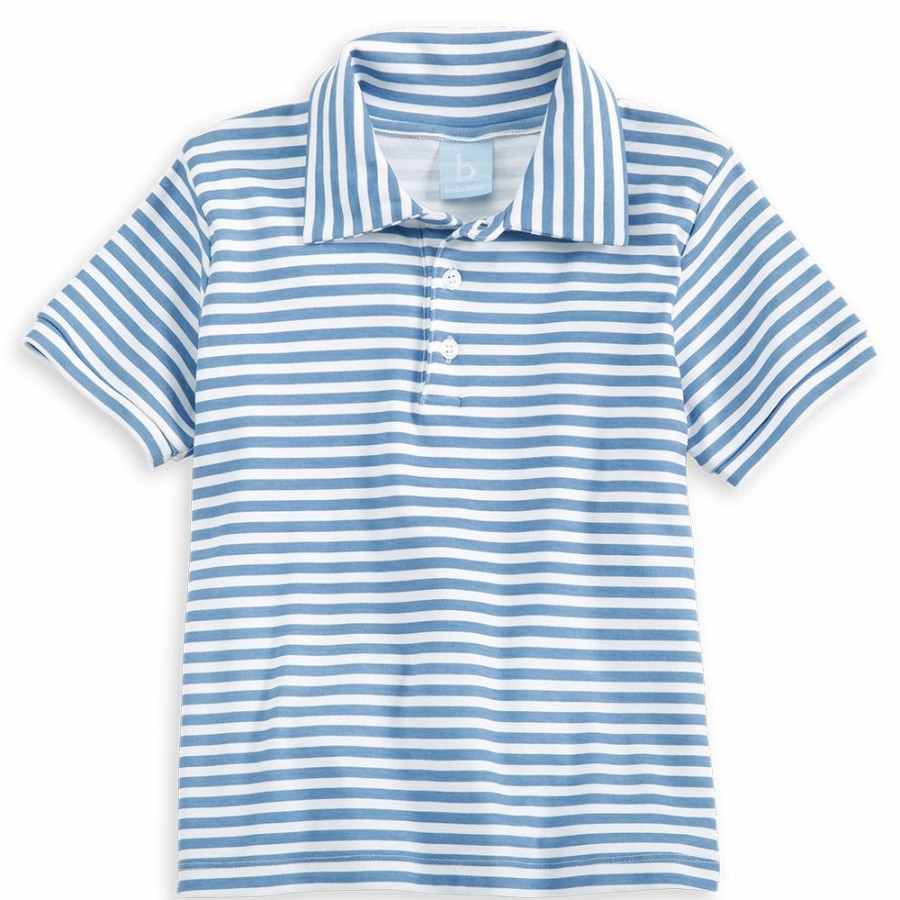 BABY BOYS Cottonwel | Striped Short Sleeve Pima Polo