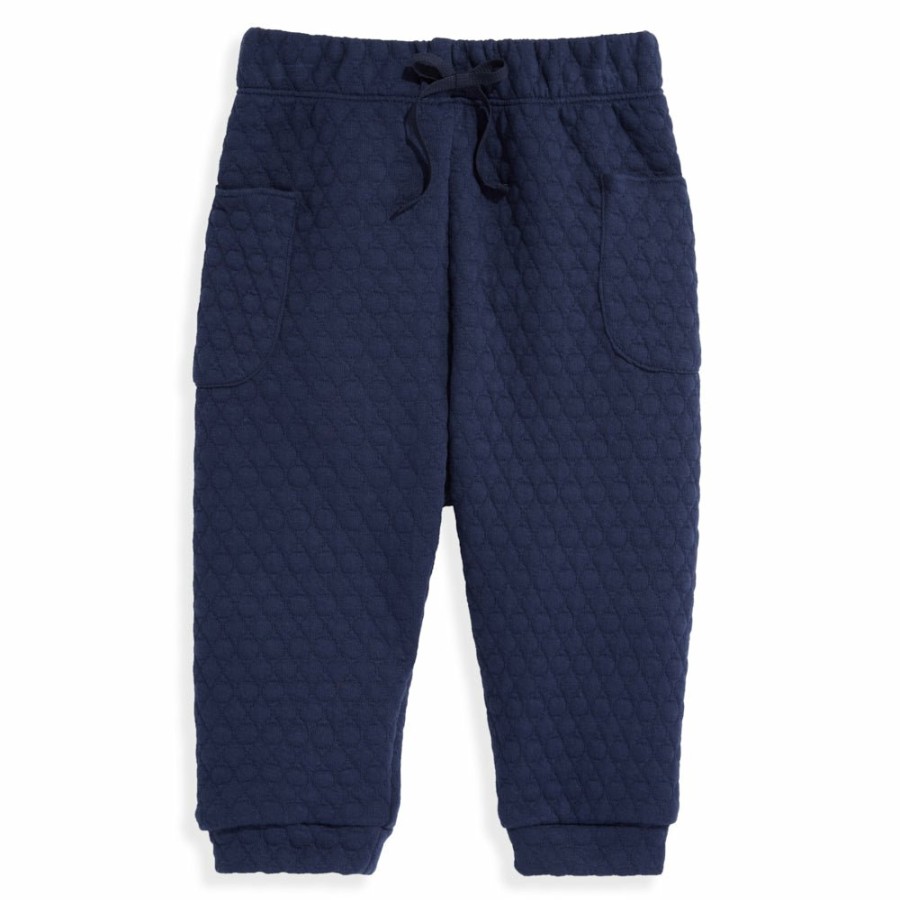 BABY GIRLS Misbordados | Quilted Jersey Jogger - Navy