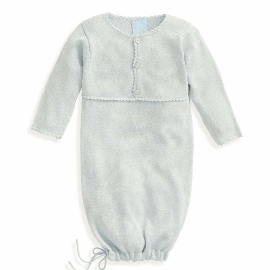 BOYS Ethnic Fashion | Mercerized Pima Baby Gown Blue