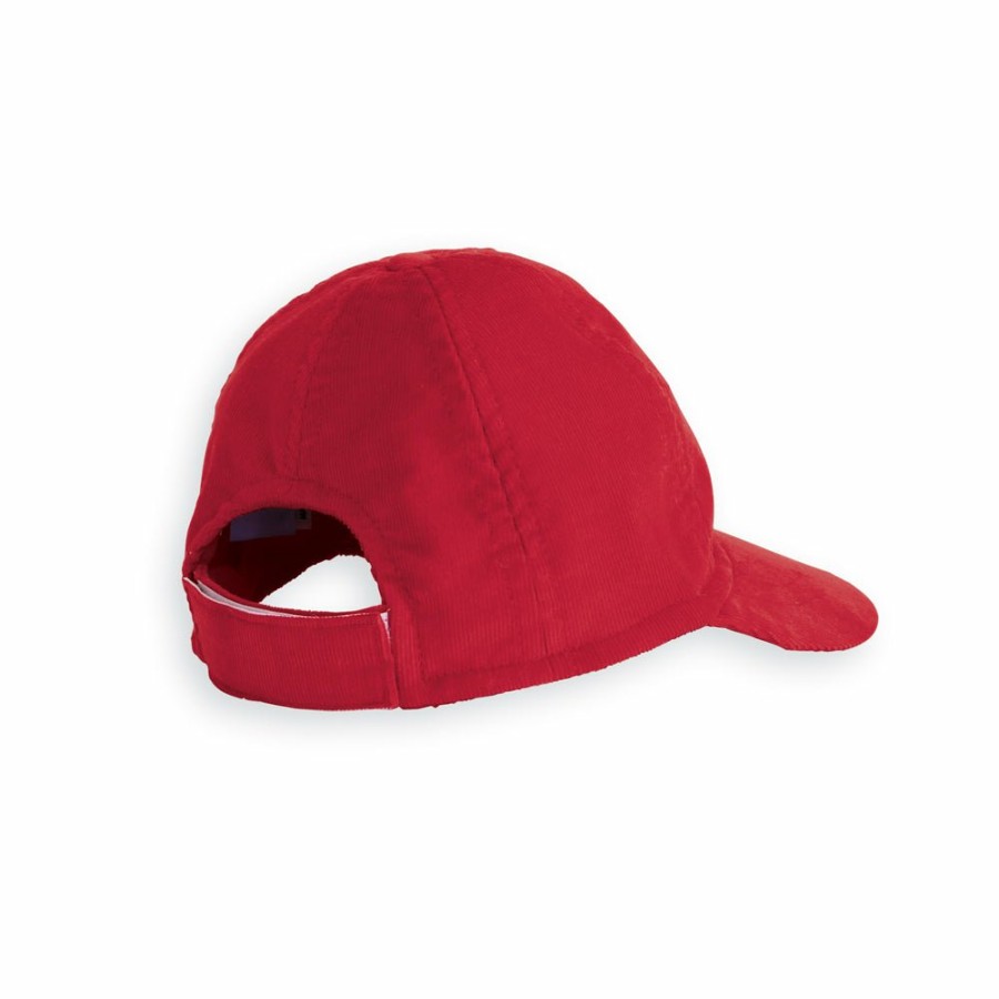 ACCESSORIES Misbordados | Red Corduroy Baseball Hat