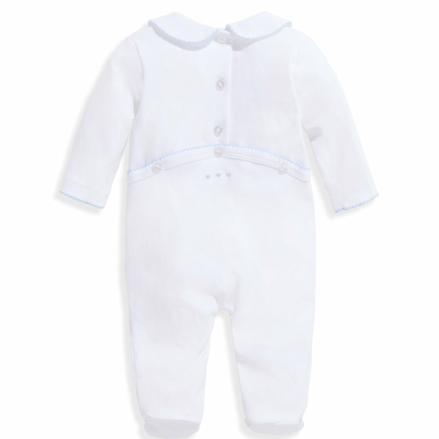 BOYS Cottonwel | Embroidered Collared Pima Footie