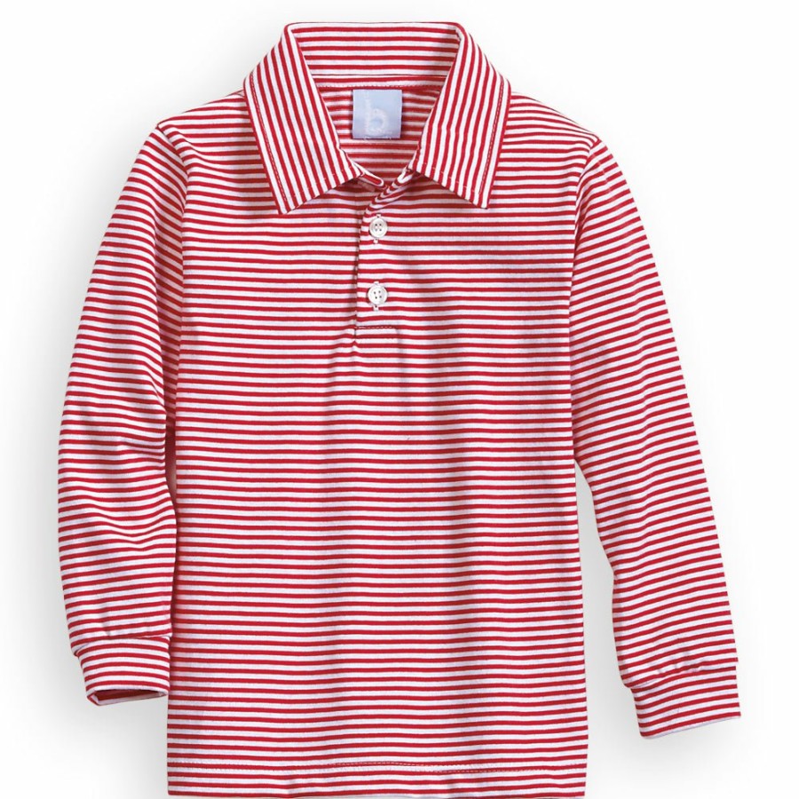 BOYS Misbordados | Striped Polo Tee