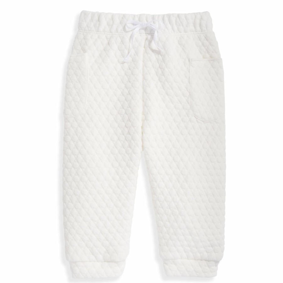 BABY GIRLS Misbordados | Quilted Jersey Jogger - Ivory