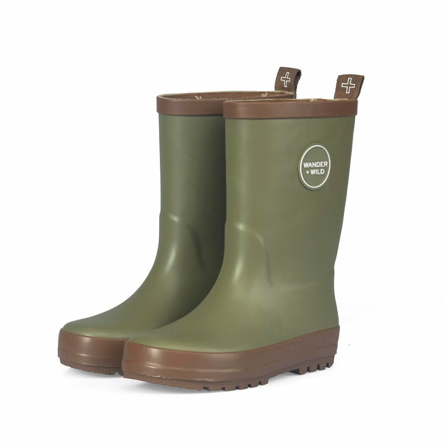 GIRLS Wander & Wild | Natural Rubber Gumboots