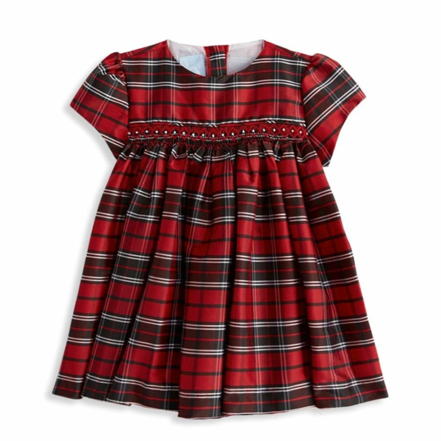 BABY GIRLS Misbordados | Opal Taffeta Smocked Dress