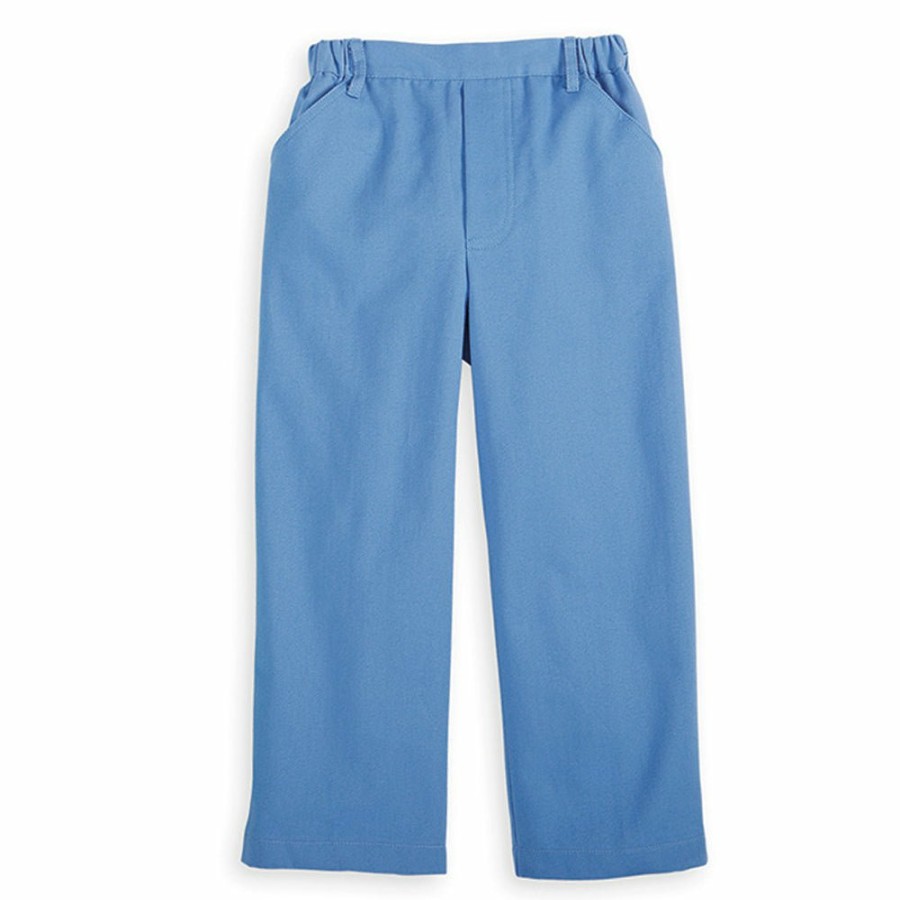 BOYS Icat | Twill Faux Zip Pant - Blue