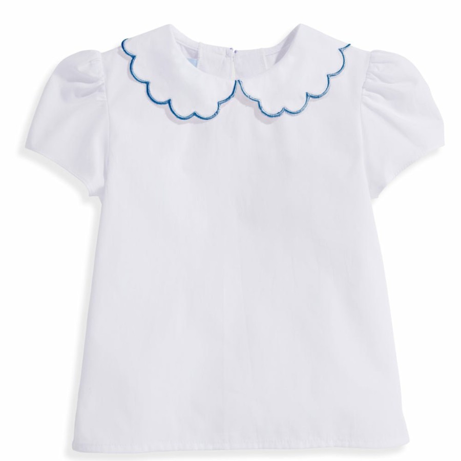 GIRLS Misbordados | Scallop Collar Peter Pan Blouse