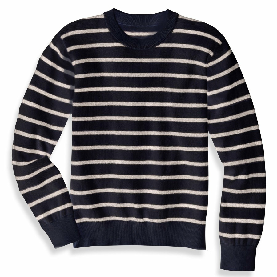 BOYS Fashion R-Evolution International Limited | Striped Cashmere Blend Crewneck