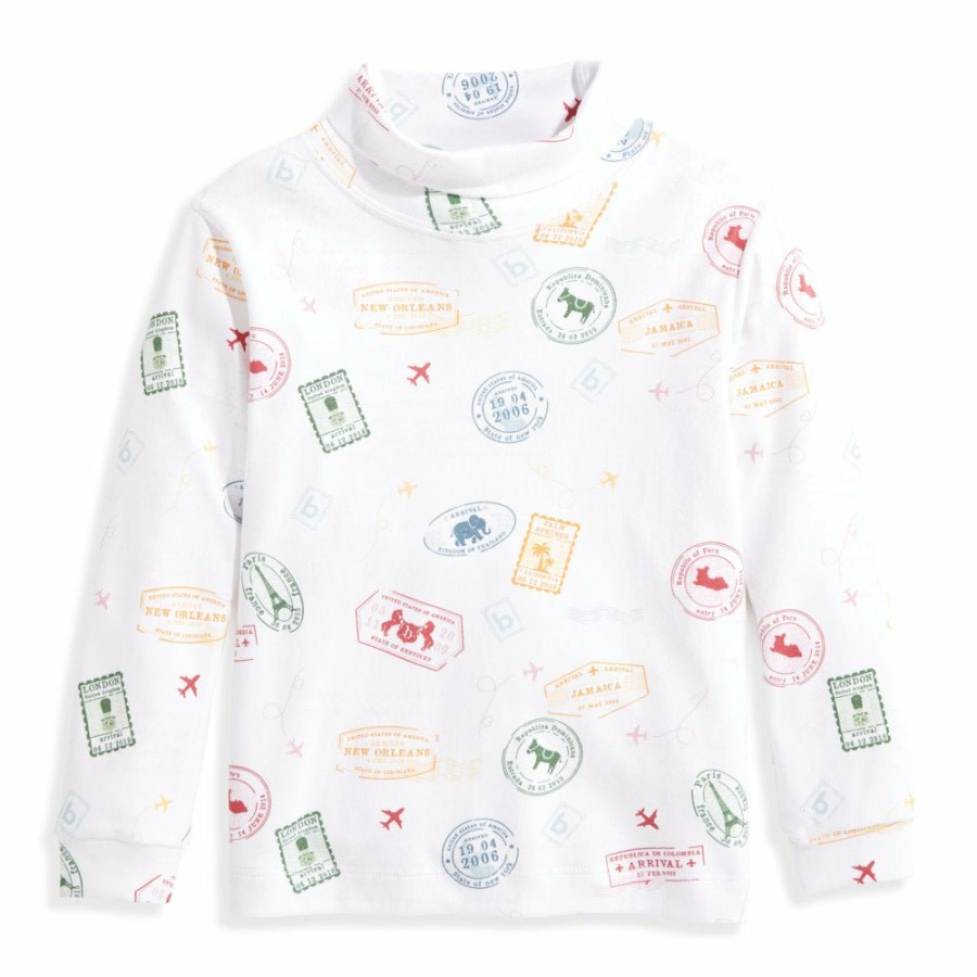 BABY BOYS Cottonwel | Printed Pima Turtleneck