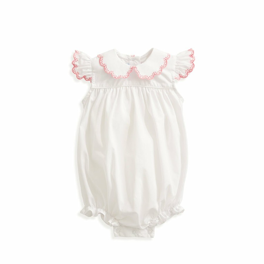 BABY GIRLS Misbordados | Girl'S Rose Embroidered Bubble