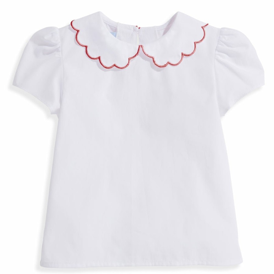 GIRLS Misbordados | Scallop Collar Peter Pan Blouse