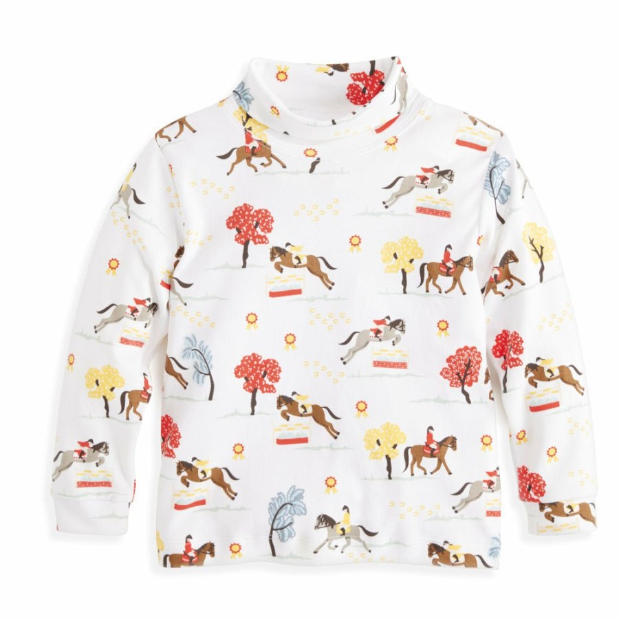 GIRLS Cottonwel | Printed Pima Turtleneck