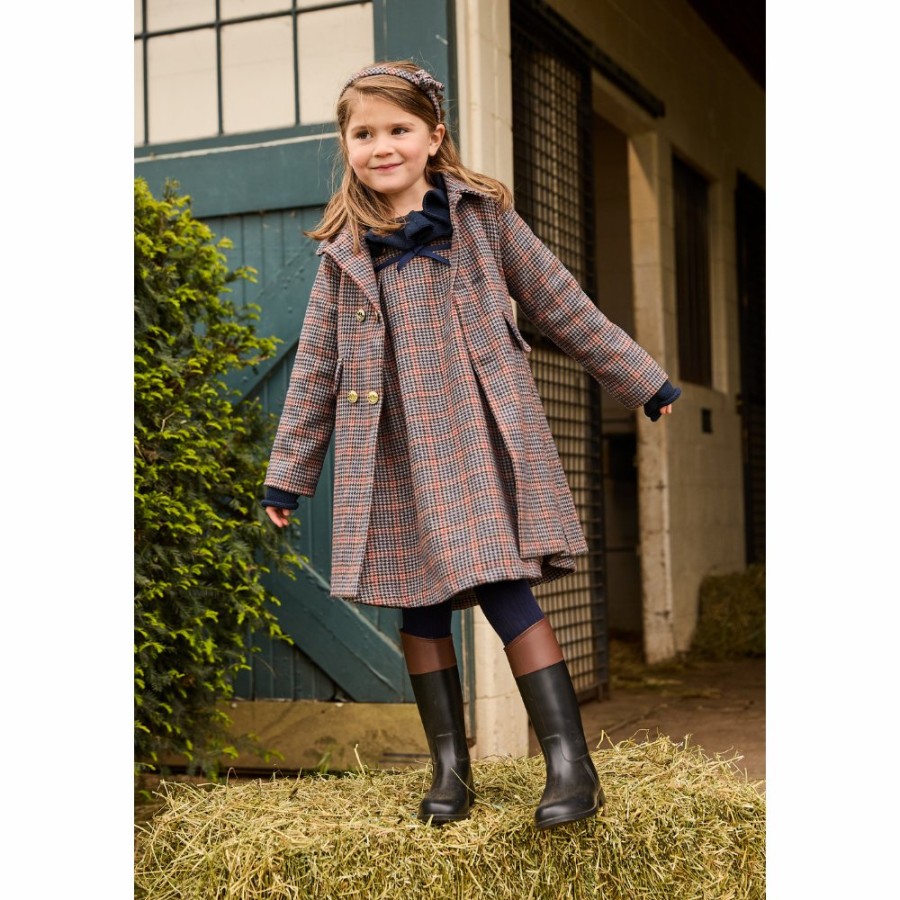 GIRLS Misbordados | Square Neck Wool Dress