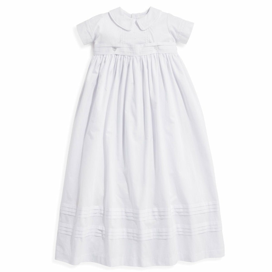 BOYS Misbordados | White Batiste 2 Piece Christening Gown