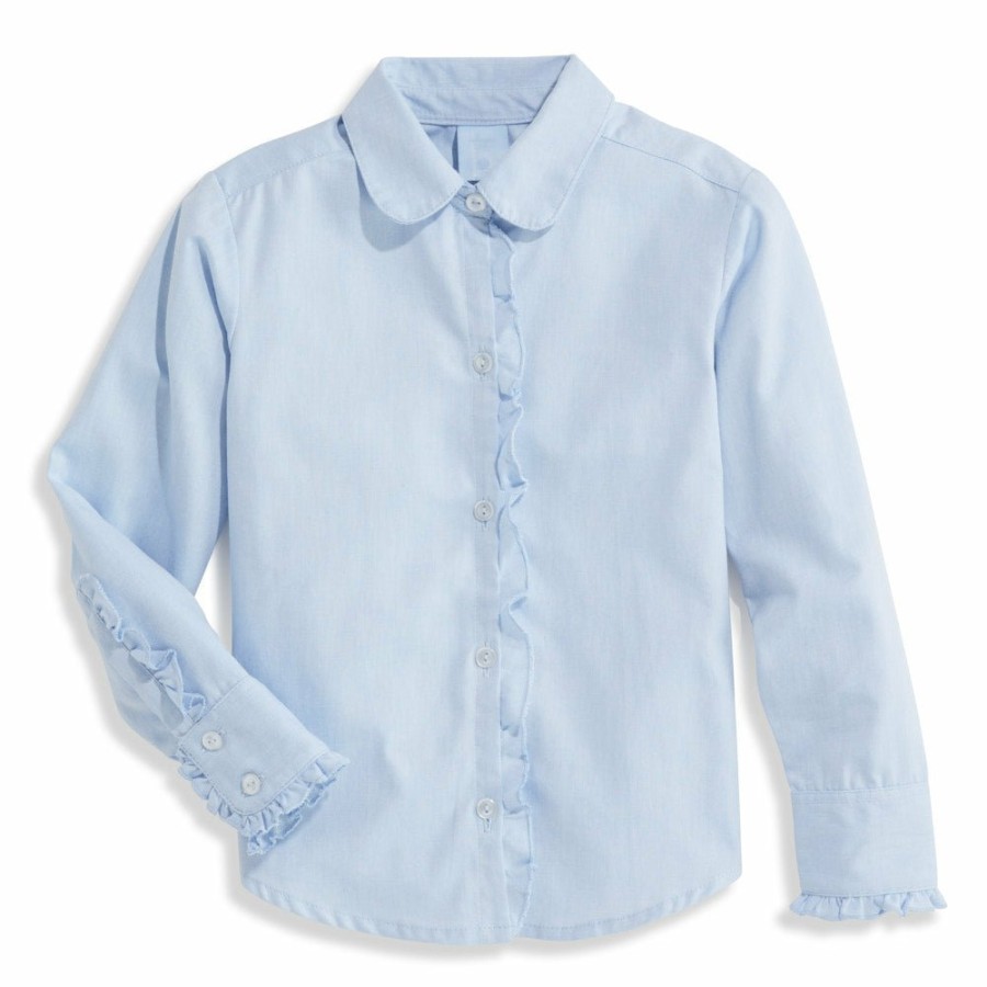 GIRLS bella bliss | Ruffled Buttondown Shirt