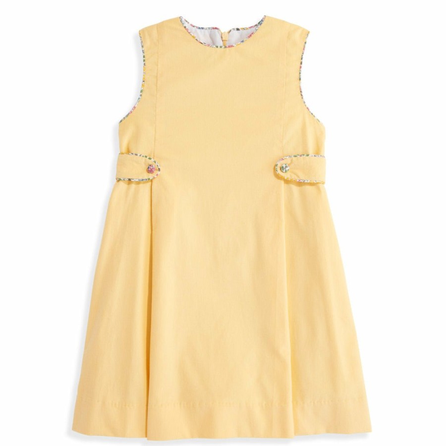 GIRLS Misbordados | Corduroy Side Tab Dress