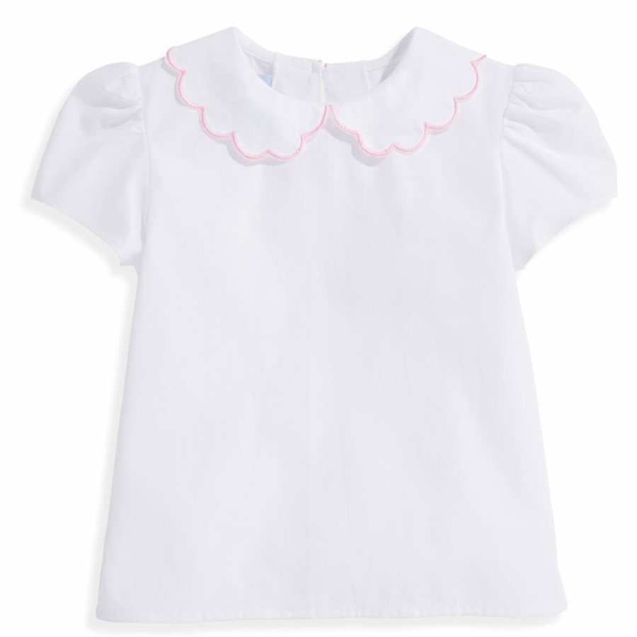 GIRLS Misbordados | Scallop Collar Peter Pan Blouse