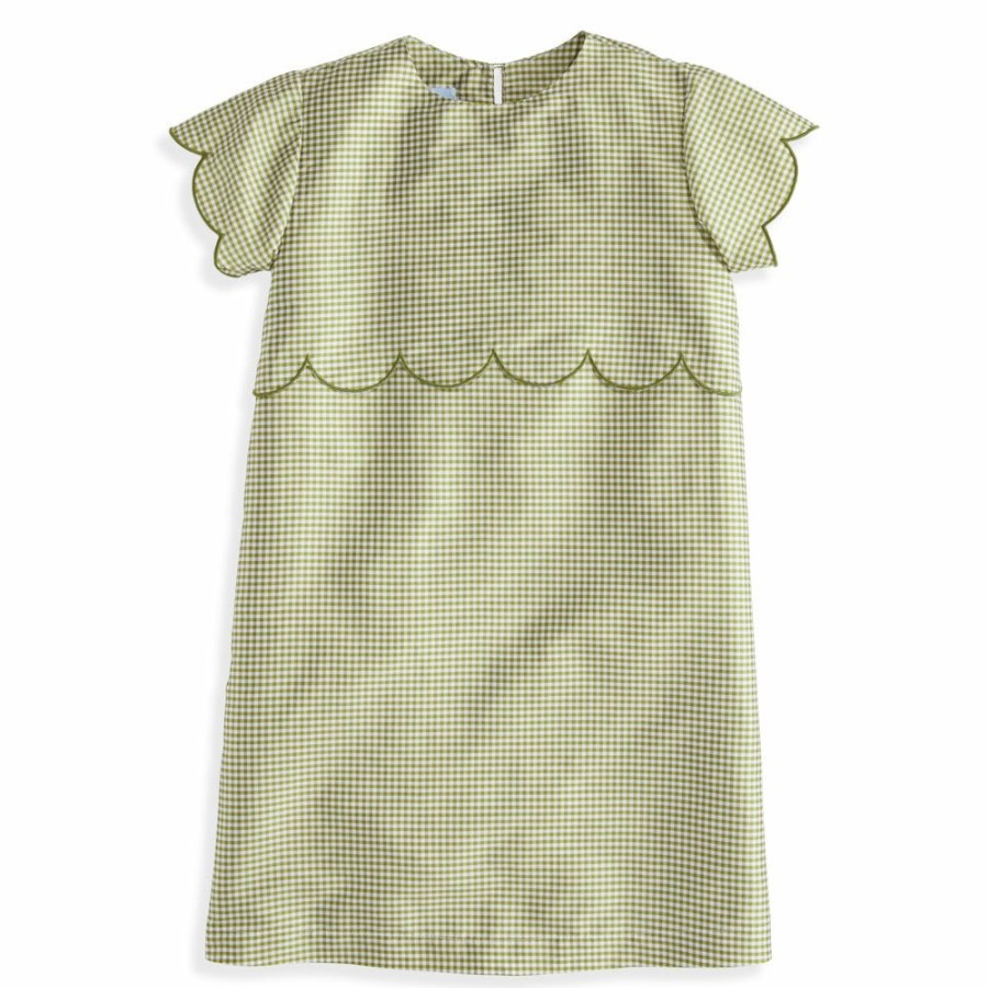 GIRLS Misbordados | Taffeta Scalloped Shift