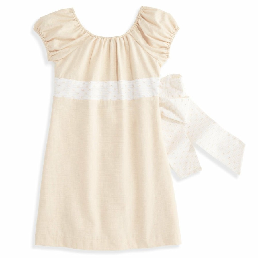 GIRLS Misbordados | Gold Ashley Dress