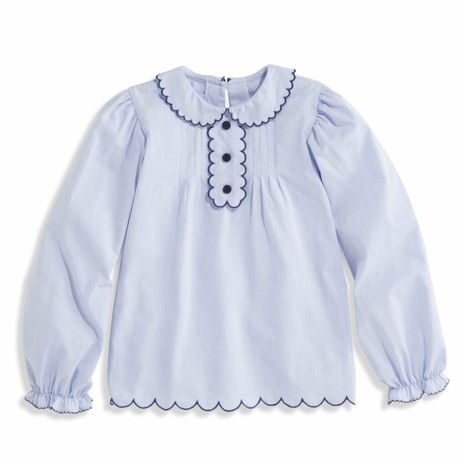 GIRLS Misbordados | Scallop Trim Blouse