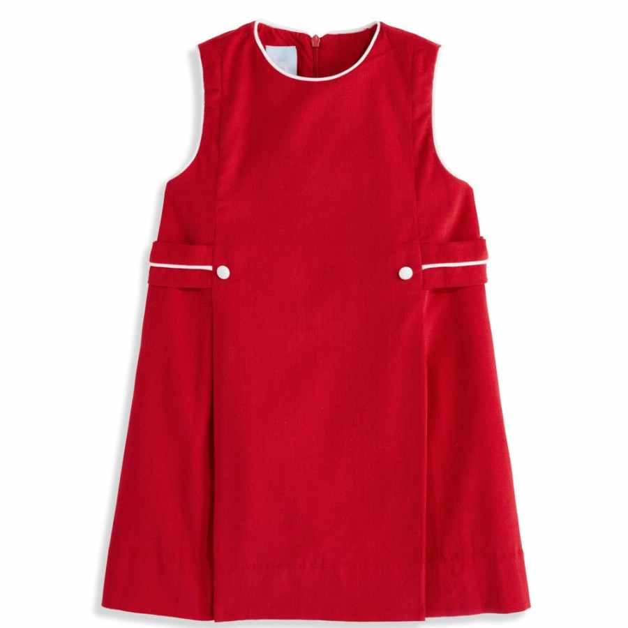 GIRLS Misbordados | Corduroy Side Tab Dress