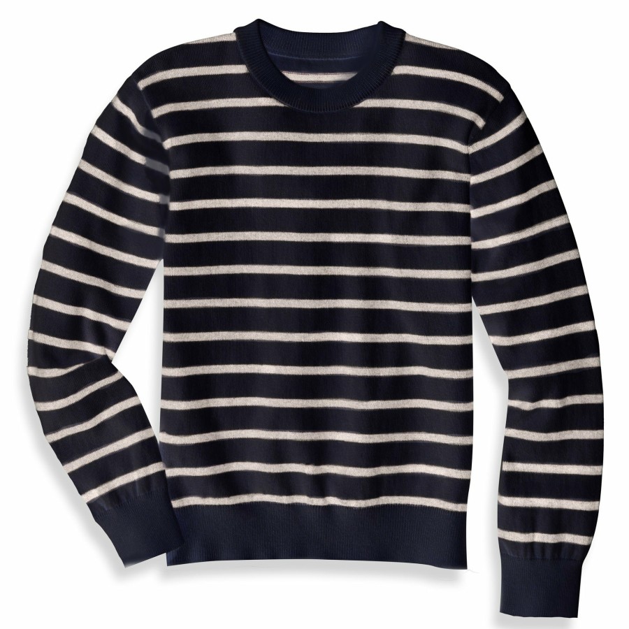 GIRLS Fashion R-Evolution International Limited | Striped Cashmere Blend Crewneck