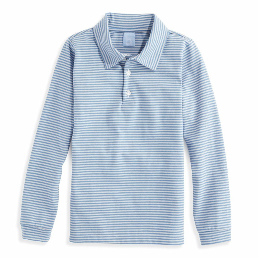 BOYS Misbordados | Striped Polo Tee