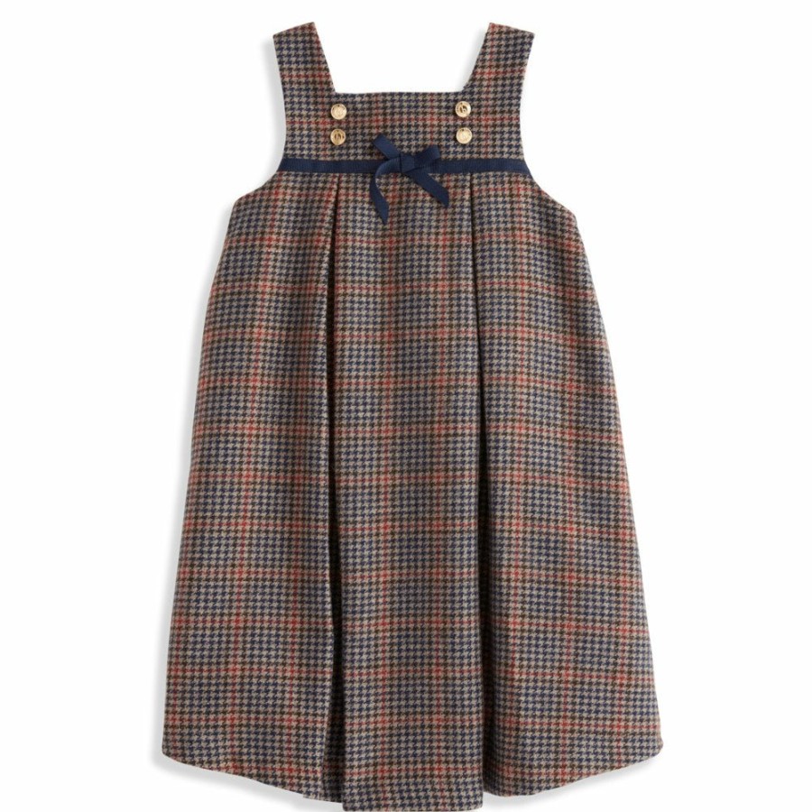 BABY GIRLS Misbordados | Square Neck Wool Dress