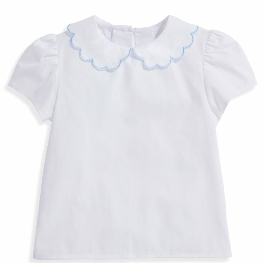 GIRLS Misbordados | Scallop Collar Peter Pan Blouse