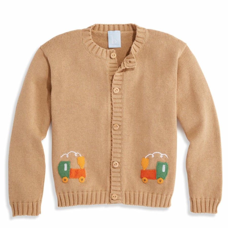 BABY BOYS Ethnic Fashion | Applique Train Cardigan