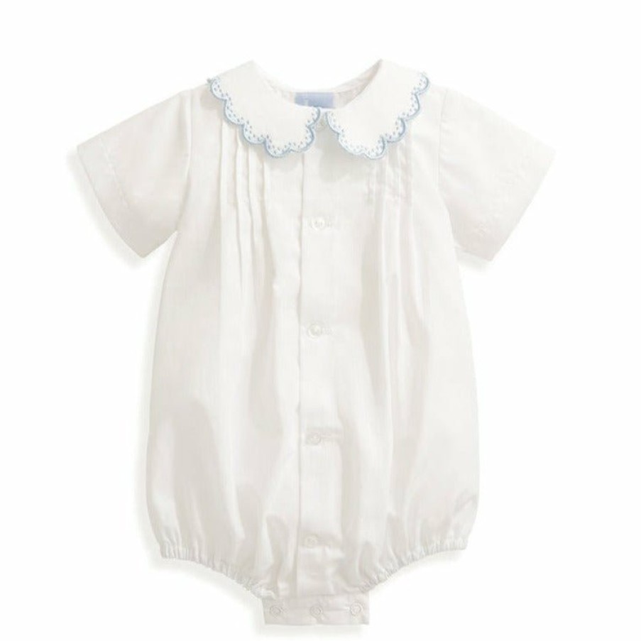 BOYS Misbordados | Butler Embroidered Bubble White W/Blue