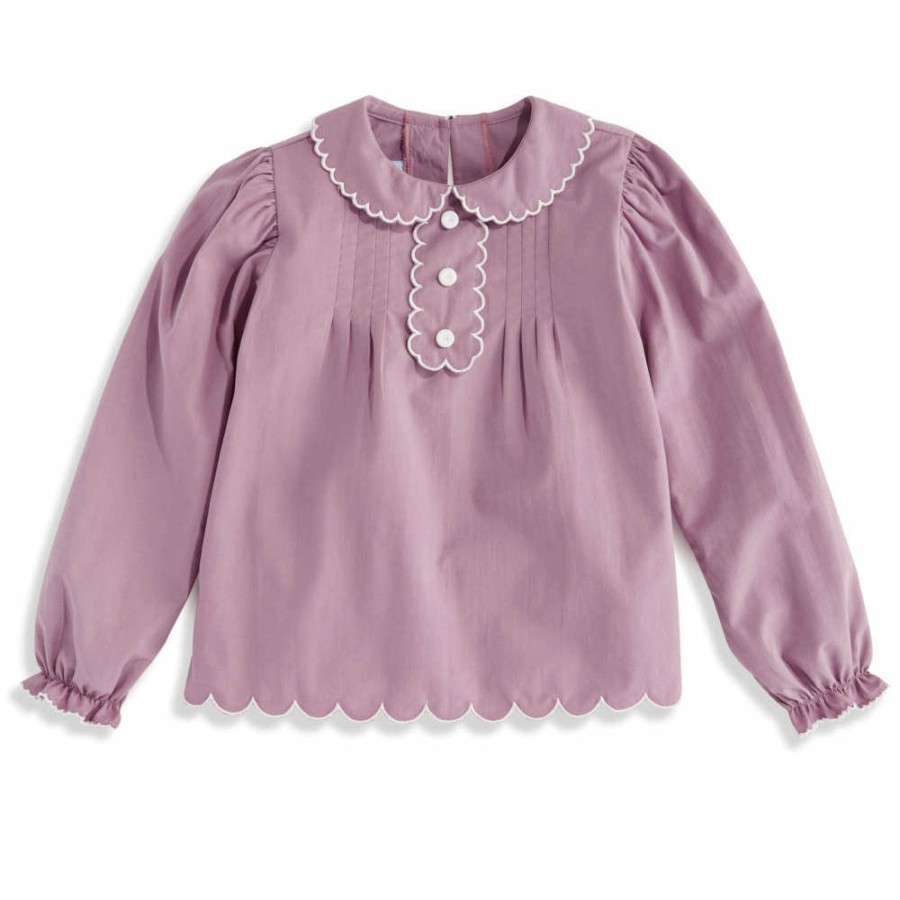 GIRLS Misbordados | Scallop Trim Blouse