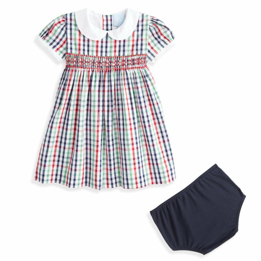 BABY GIRLS Cottonwel | Puff Sleeve Smocked Dress