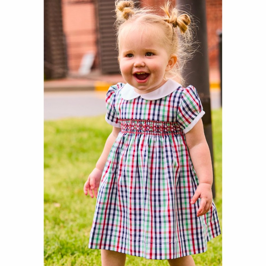 BABY GIRLS Cottonwel | Puff Sleeve Smocked Dress